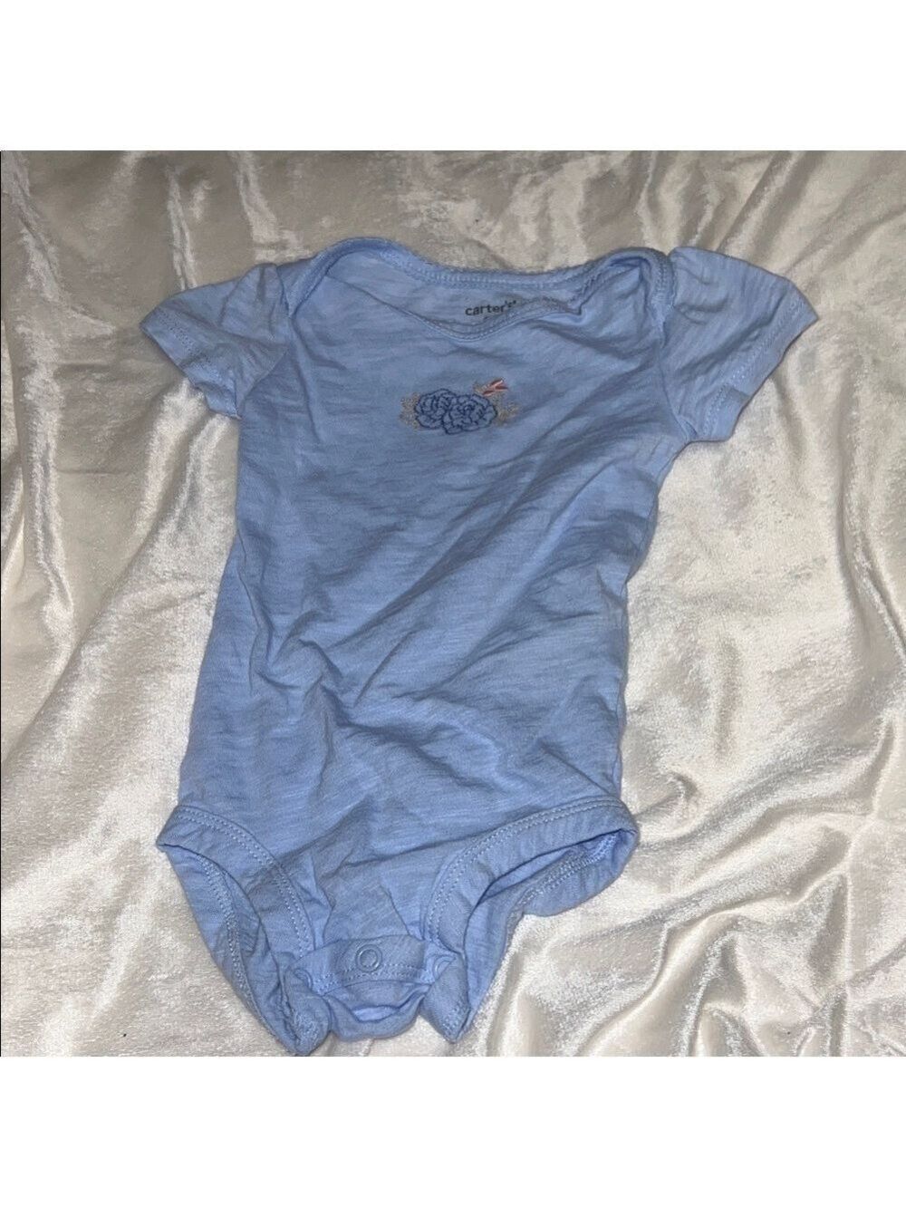 Carter’s 6 month Floral Blue and Cream Kids 3 Piece Set - Picture 11 of 13